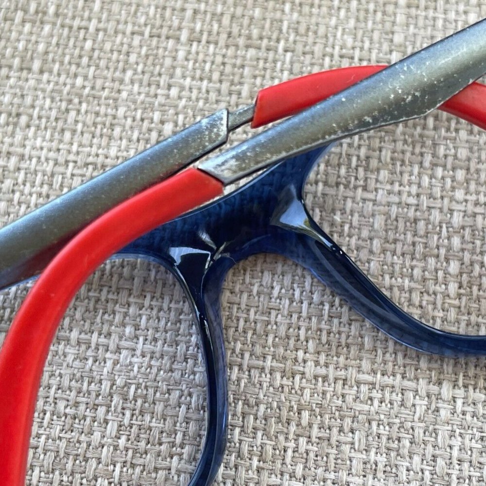 Ray-Ban Women Eyeglasses Frame Blue/Gray/Red Tone Glasses Frame 49[]16 125 - Picture 6 of 12